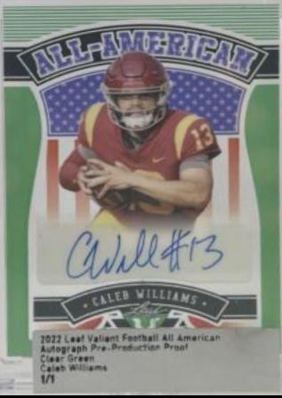 Caleb Williams [Green] #BA-CW1