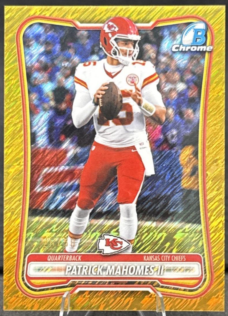Patrick Mahomes II [Gold Shimmer Refractor] #BCV-54
