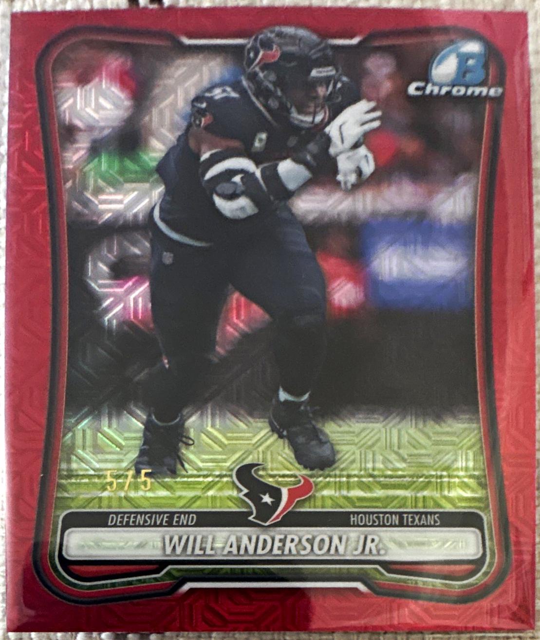 Will Anderson Jr. [Red Geometric] #BCV-42