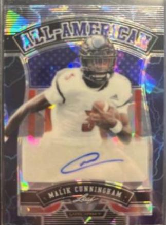 Malik Cunningham [Crystal Platinum Blue] #BA-MC1