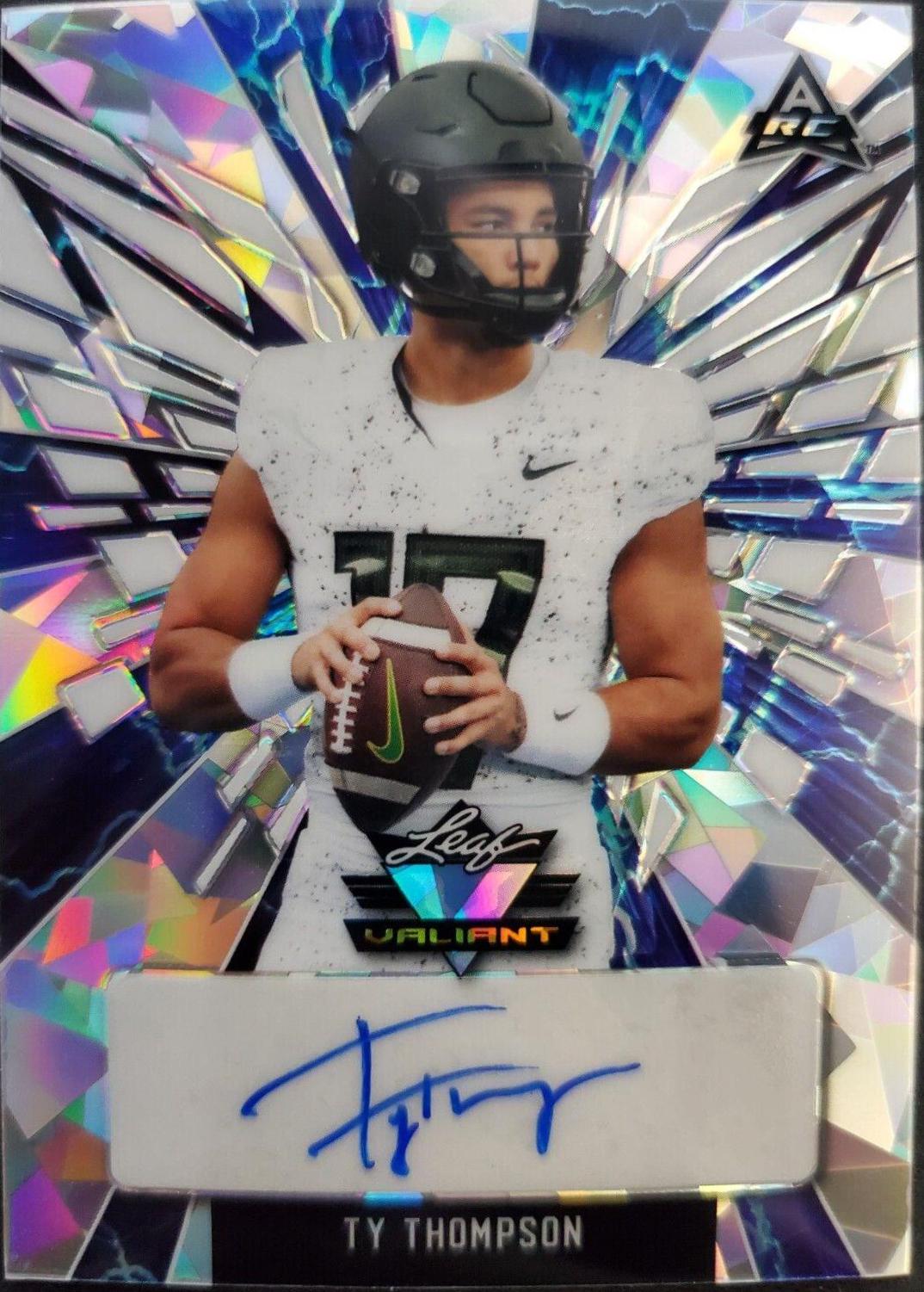 Ty Thompson [Crystal Platinum Blue] #BA-TT1