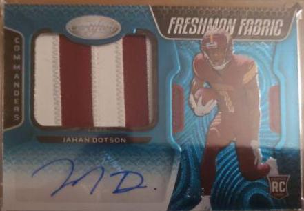 Jahan Dotson [Freshman Fabric Signature Teal Etch] #214