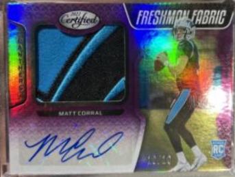 Matt Corral [Freshman Fabric Signature Blue Etch] #202
