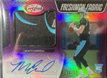 Matt Corral [Freshman Fabric Signature Purple] #202