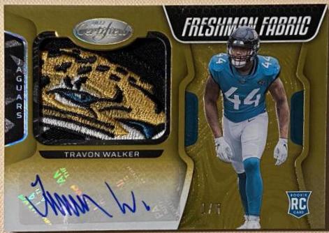 Travon Walker [Freshman Fabric Signature Gold Etch] #226