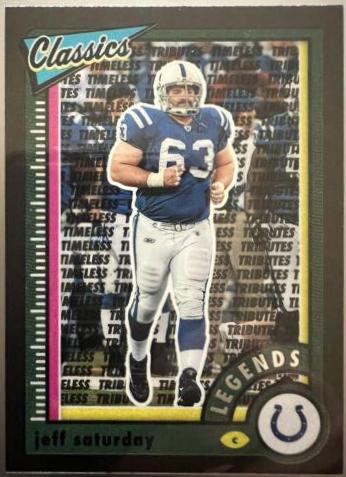 Jeff Saturday [Premium Timeless Tributes Purple] #150