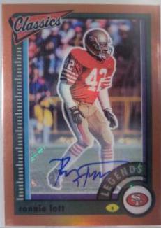 Ronnie Lott [Premium Significant Signature Orange] #133