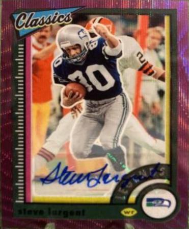 Steve Largent [Premium Significant Signature H2 Purple] #139