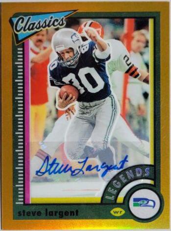 Steve Largent [Premium Significant Signature Orange] #139
