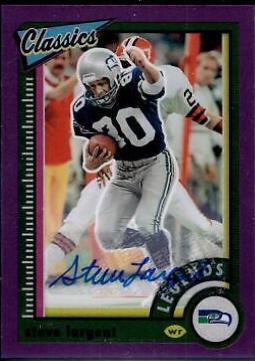 Steve Largent [Premium Significant Signature Purple] #139