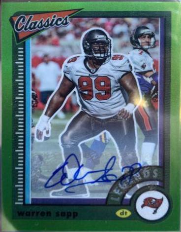 Warren Sapp [Premium Significant Signature Green] #132