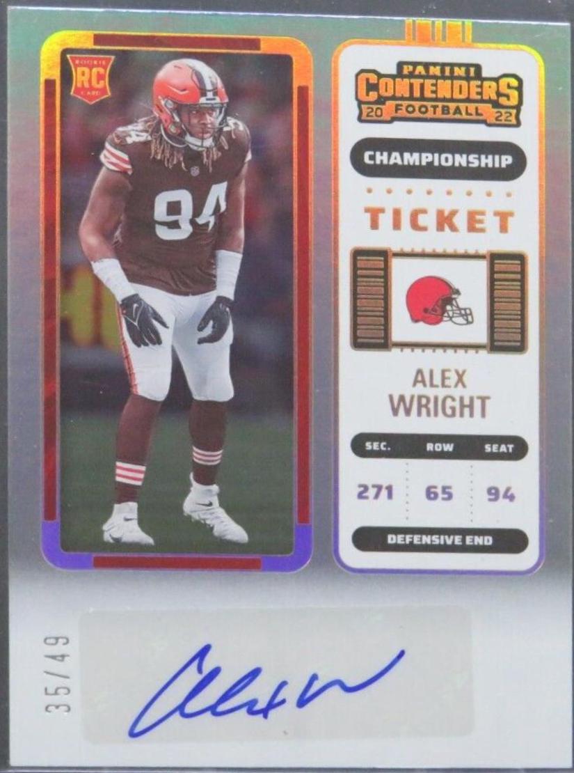 Alex Wright [Autograph Championship Ticket] #184