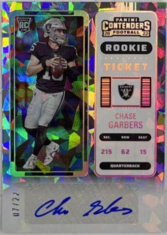 Chase Garbers [Autograph Cracked Ice Ticket] #291
