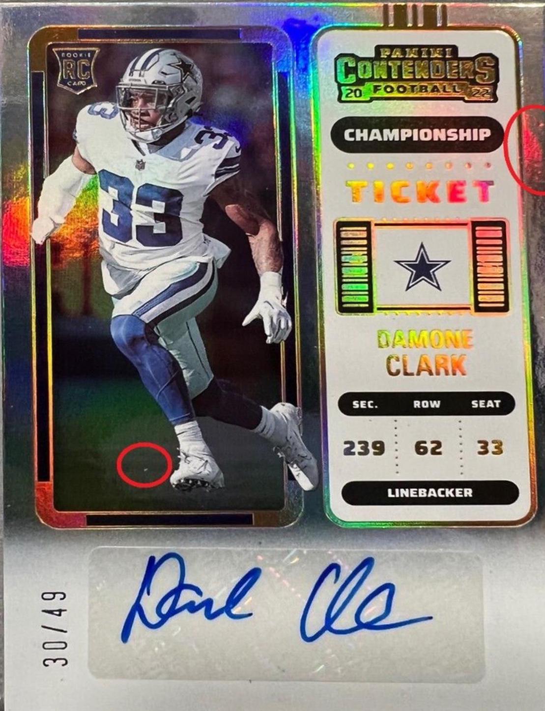 Damone Clark [Autograph Championship Ticket] #234