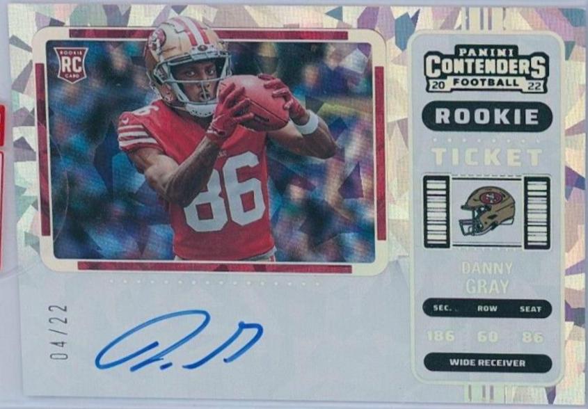 Danny Gray [SP Variation Autograph Cracked Ice Ticket] #112V