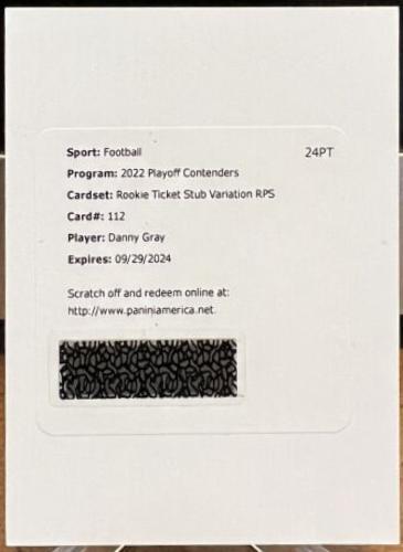 Danny Gray [SP Variation Autograph Stub Ticket] #112V