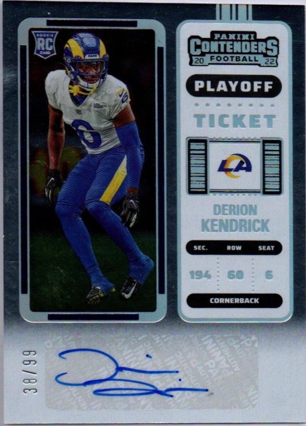 Derion Kendrick [Autograph Playoff Ticket] #248
