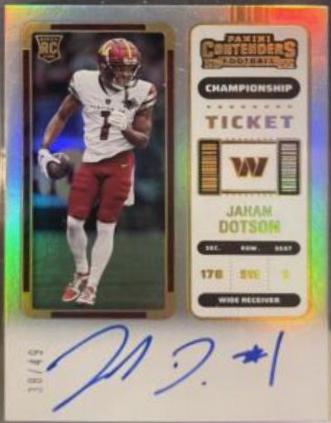 Jahan Dotson [Autograph Championship Ticket] #121