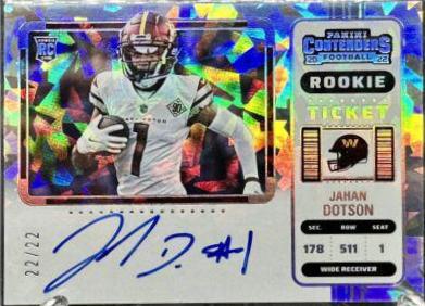 Jahan Dotson [Autograph Cracked Ice Ticket] #121