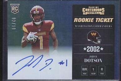 Jahan Dotson [Autograph Gold Ticket] #121