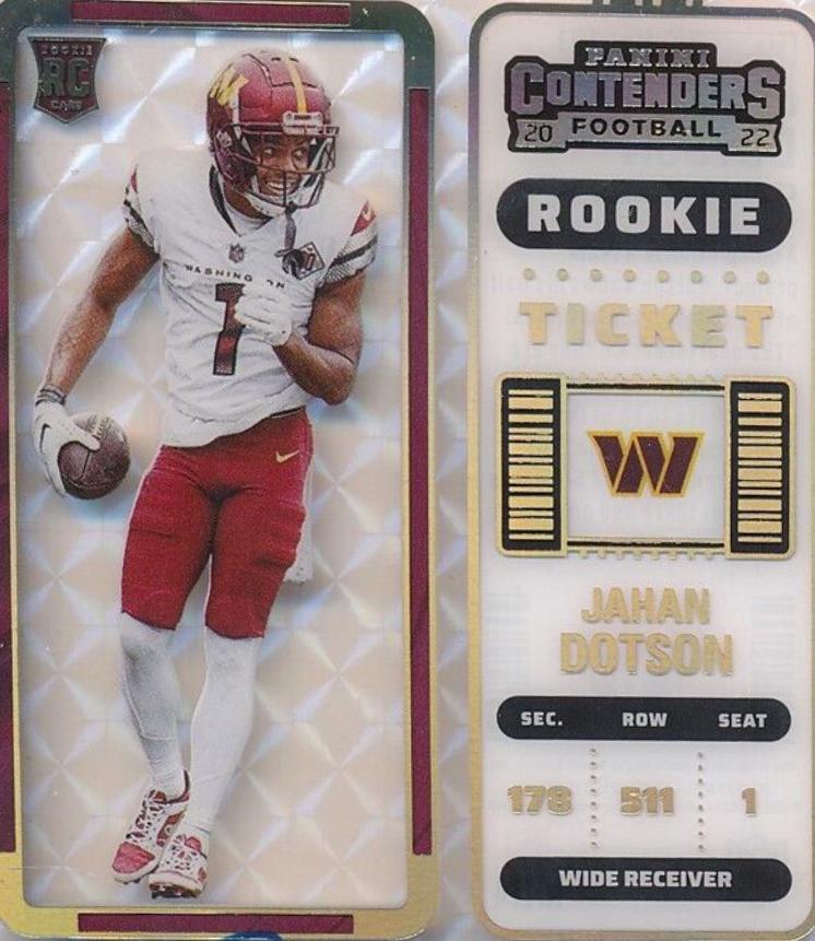 Jahan Dotson [SP Variation Autograph Clear Ticket] #121V
