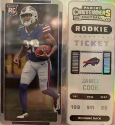 James Cook [Autograph Cracked Ice Ticket] #123