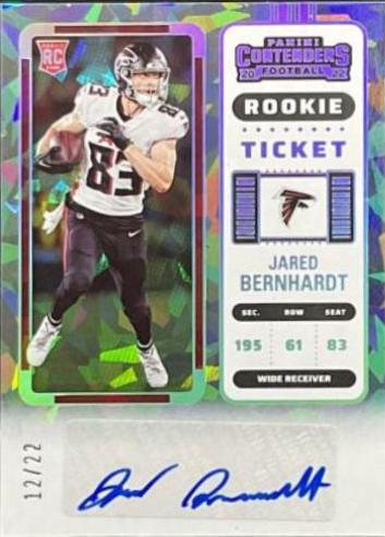 Jared Bernhardt [Autograph Cracked Ice Ticket] #287