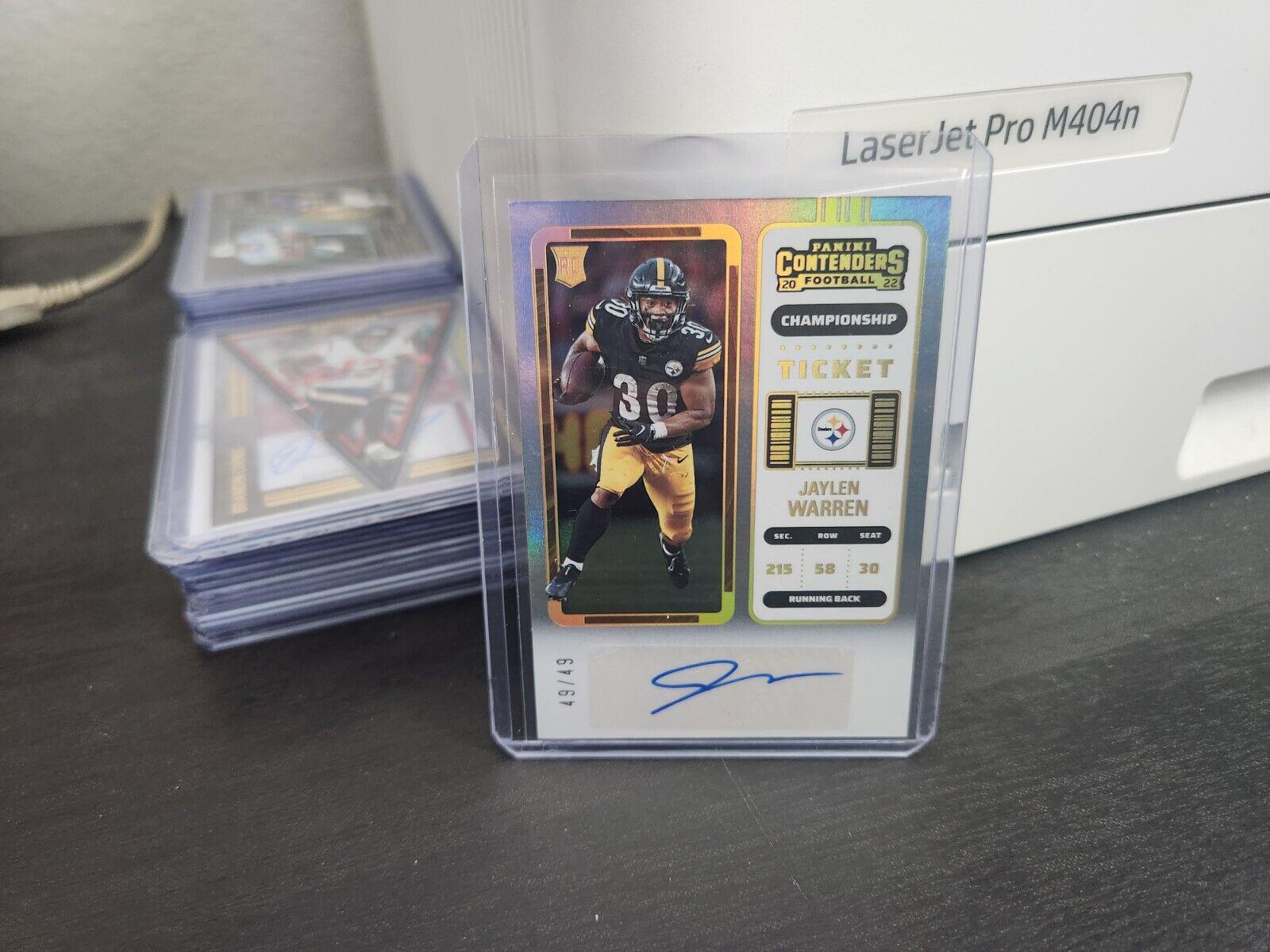 Jaylen Warren [Autograph Championship Ticket] #286