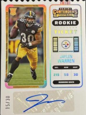 Jaylen Warren [Autograph Stub Ticket] #286