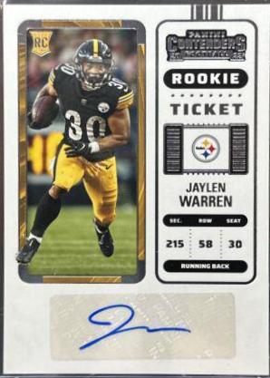 Jaylen Warren [Autograph Wild Card Ticket] #286