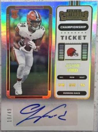 Jerome Ford [Autograph Championship Ticket] #225