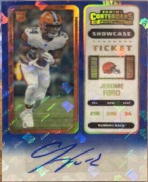 Jerome Ford [SP Variation Autograph Showcase Ticket] #225V