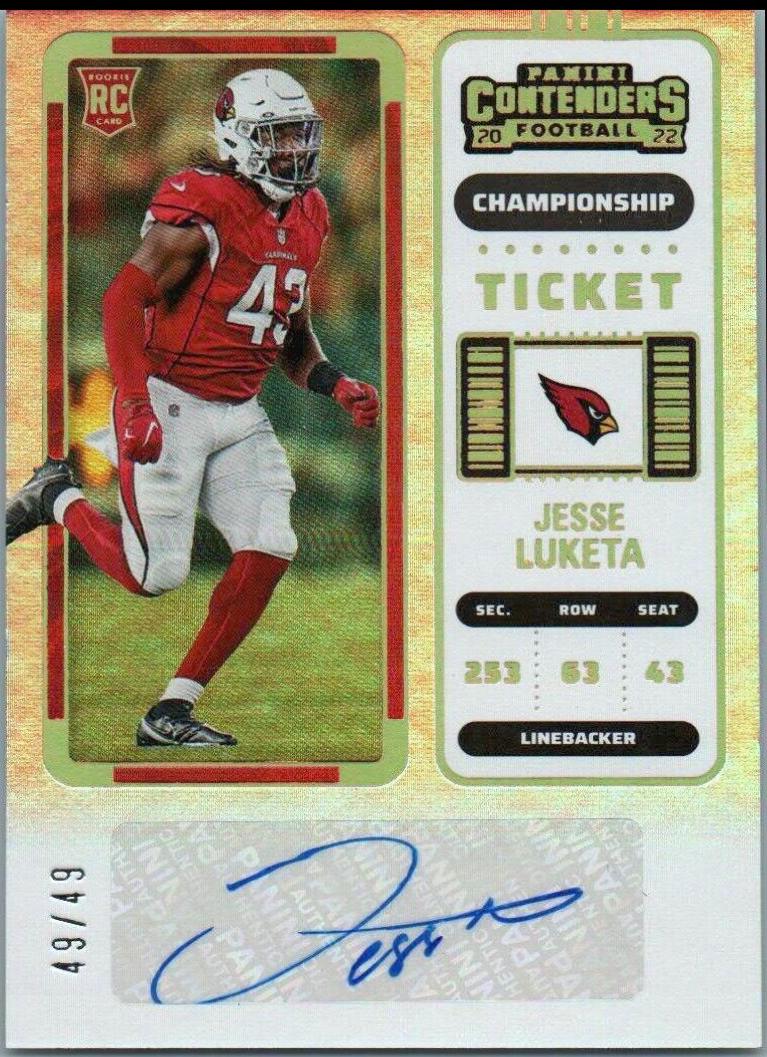 Jesse Luketa [Autograph Championship Ticket] #260