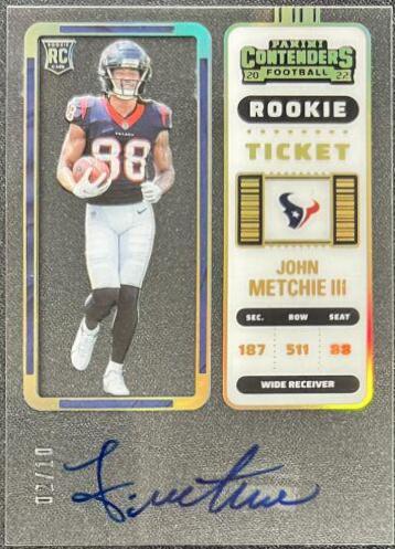 John Metchie III [SP Variation Autograph Clear Ticket] #125V