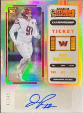 John Ridgeway [Autograph Championship Ticket] #236