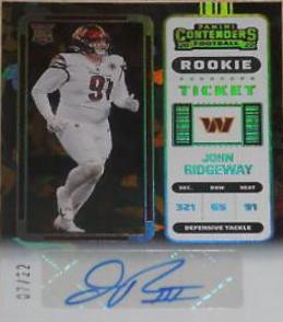 John Ridgeway [Autograph Cracked Ice Ticket] #236