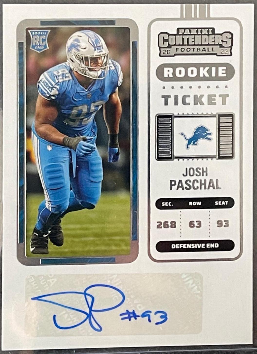 Josh Paschal [Autograph Ticket] #169
