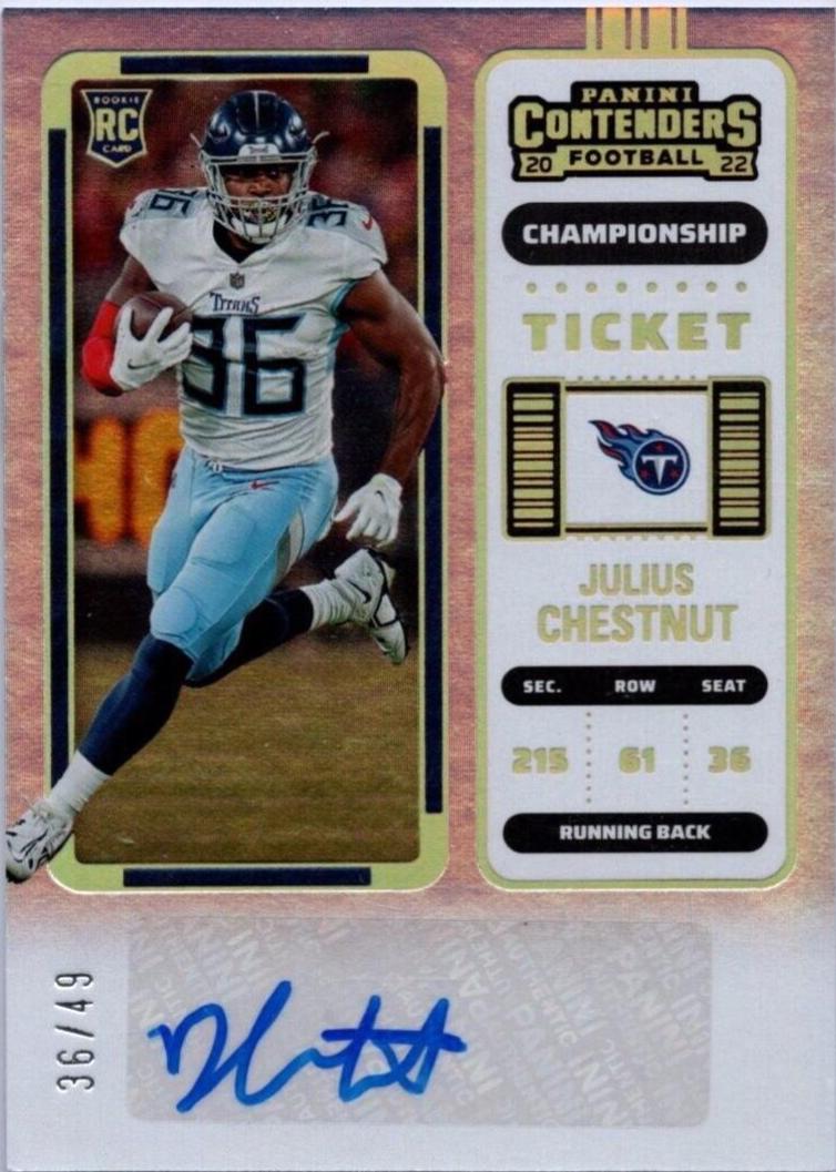 Julius Chestnut [Autograph Championship Ticket] #274