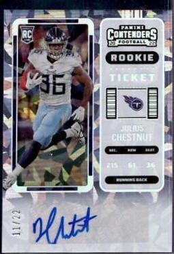 Julius Chestnut [Autograph Cracked Ice Ticket] #274