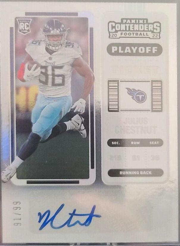 Julius Chestnut [Autograph Playoff Ticket] #274