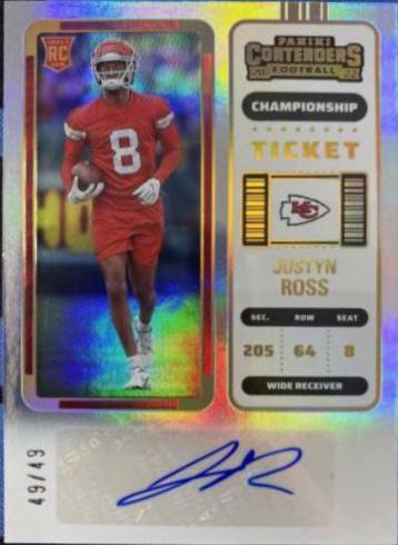 Justyn Ross [Autograph Championship Ticket] #264