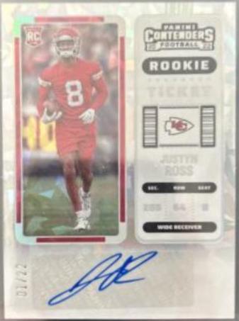 Justyn Ross [Autograph Cracked Ice Ticket] #264
