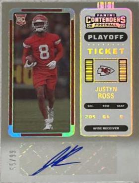 Justyn Ross [Autograph Playoff Ticket] #264