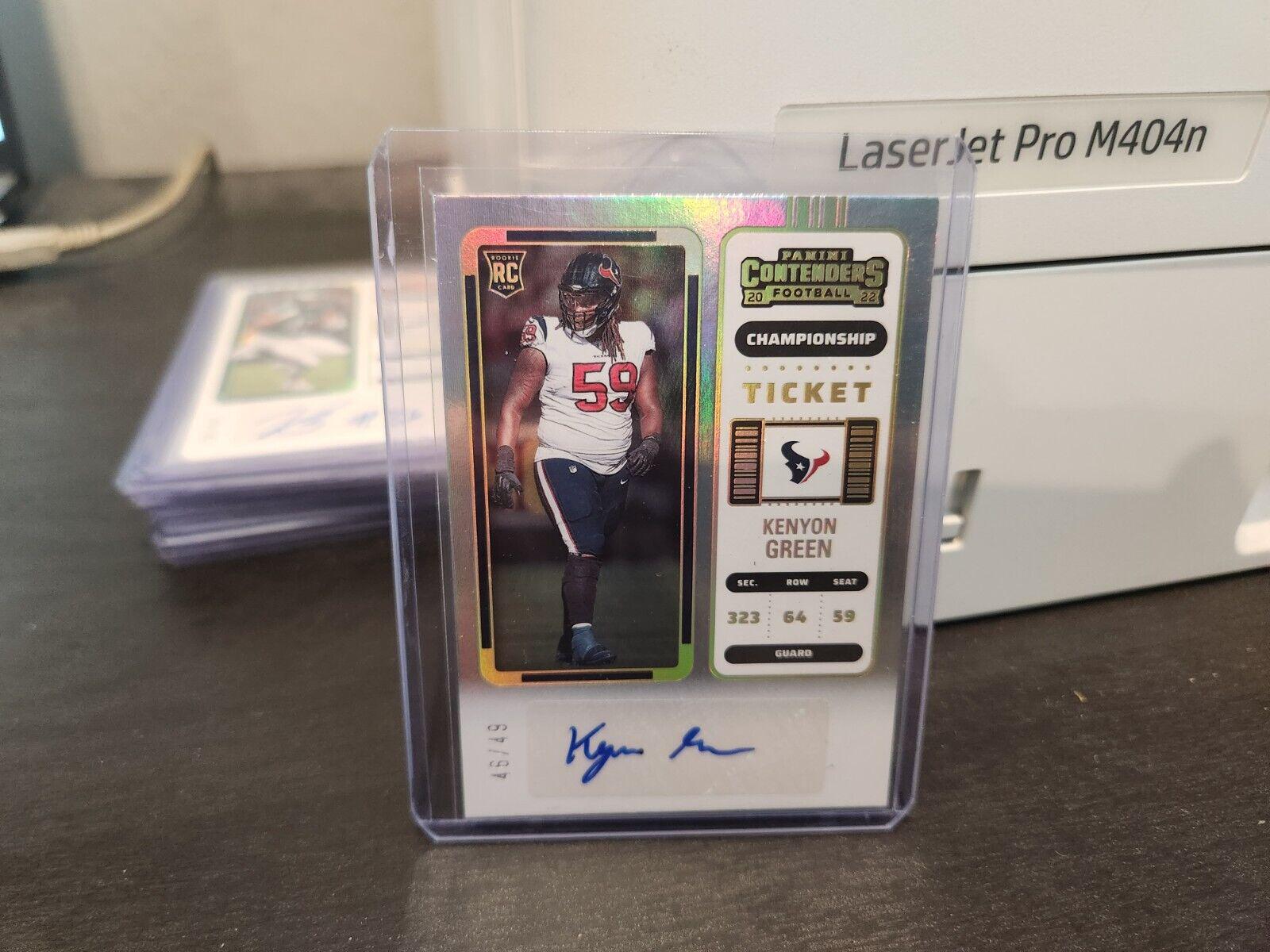 Kenyon Green [Autograph Championship Ticket] #149
