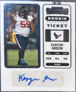 Kenyon Green [Autograph Playoff Ticket] #149