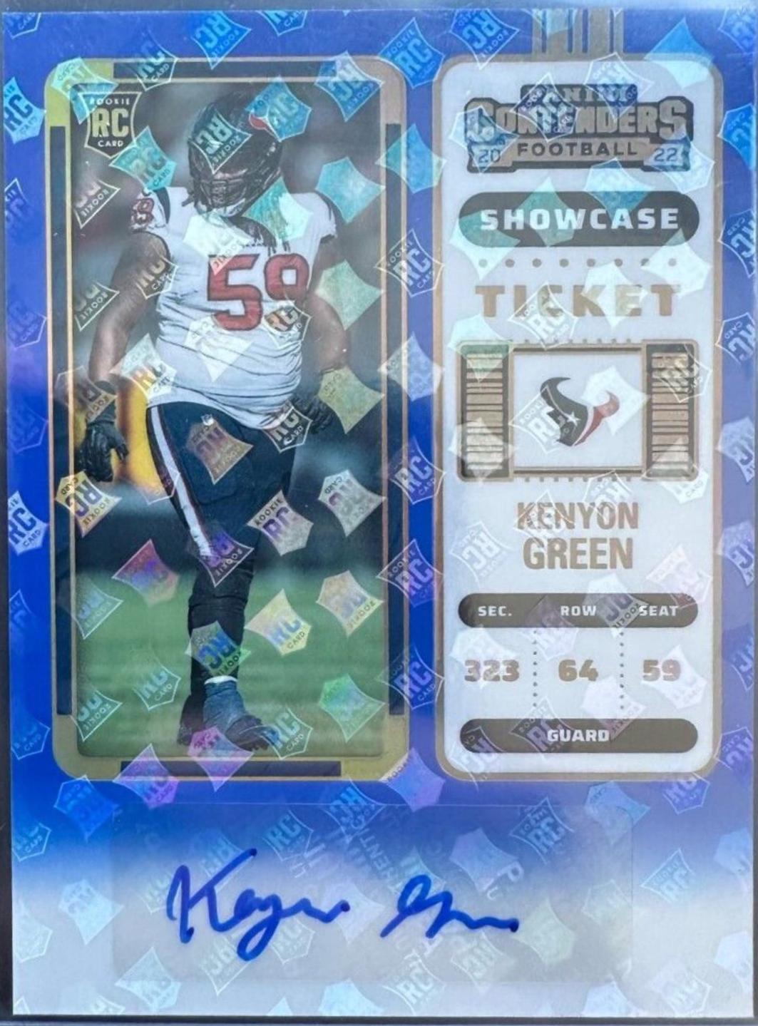 Kenyon Green [Autograph Showcase Ticket] #149