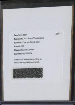 Kevin O'Connell [Coaches Autograph Gold Ticket] #309