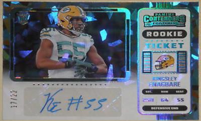 Kingsley Enagbare [SP Variation Autograph Cracked Ice Ticket] #237V