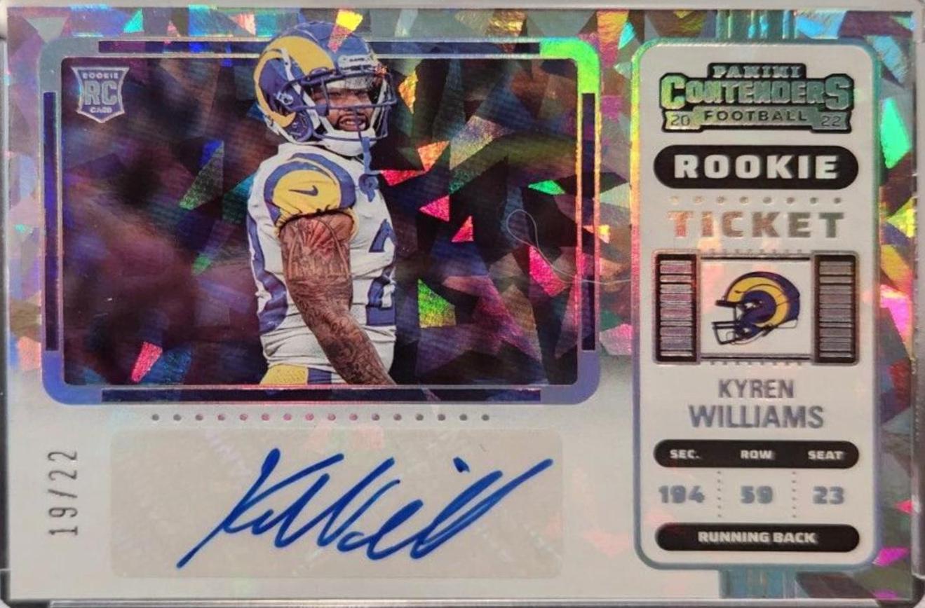 Kyren Williams [Autograph Cracked Ice Ticket] #229