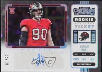 Logan Hall [SP Variation Autograph Cracked Ice Ticket] #162V